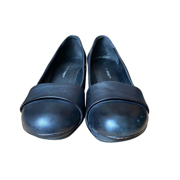 United Nude - Black Leather Mid Heel Pump Slip On - Size 9 - Picture 5 of 8